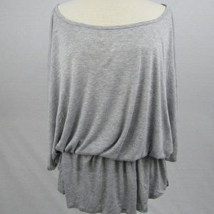 Isabella Rodriguez gray cotton tunic